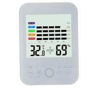 SUPVOX Hygromètre Numérique D’Intérieur Écran LED Lumineux Thermomètre D’Ambiance Précis sans Pile Écran Tactile Taille Compacte pour Chambre Salon Cuisine