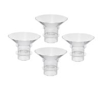 SUPVOX Inserts De Bride En Silicone Souple Pour Tire-lait Électrique, Accessoires Portables Transparents, Lot De 4 Pièces 17mm Et 19mm, Compatibles Tire-lait Portables, Usage Maternité