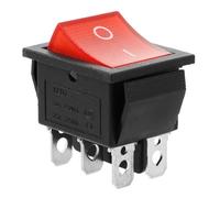 SUPVOX Interrupteur à Bascule Marin 6 Broches LED 3 Positions Interrupteur Électrique Bateau Haute Puissance Mini Marche/arrêt pour Panneau de Commande Nautique