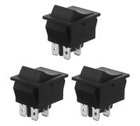 SUPVOX Interrupteur Électrique pour Machine à Popcorn Commerciale, Lot de 3 Pièces en Plastique Noir, Contrôle Facile et Adaptation Rapide pour Environnements Commerciaux