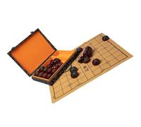 SUPVOX Jeu D’Échecs Chinois en Bois D’Acajou Rouge et Orme Kit D’Échecs pour Adultes Plateau Pliable en Cuir Ensemble Traditionnel Xiangqi Portable pour Entraînement et Jeu de Société