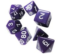 SUPVOX Jeu de Dés Polyédriques Faces Acrylique Multi-facettes pour Jeux de Rôle et Jeux de Table Matériau Écologique