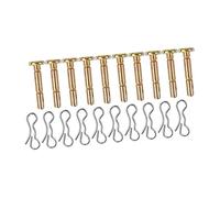 SUPVOX Jeu de Goupilles de Cisaillement et Goupilles Fendues Acier Inoxydable Accessoires de Remplacement pour Souffleuse à Neige Résistantes et Faciles à Installer