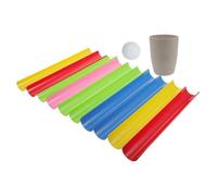 SUPVOX Jeu de Passes U en Plastique Robuste, Taille Moyenne 10 Pièces 1 Balle et 1 Paquet, D’intégration Sensorielle pour Garçon et Filles en Maternelle, pour Coopération Style Aléatoire