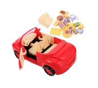 SUPVOX Jeu de Rôle Garçon Fille Voiture Décapotable avec Miniature Réaliste Simulation Pique Éducatif pour Socialisation