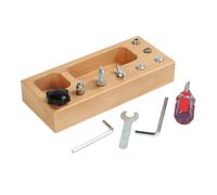 SUPVOX Jeu de Vis en Bois pour Garçon et Filles sans Bavures, Kit de Bricolage Créatif et Pratique pour Éveil Montessori, Interaction Parent-garçon et Filles Éducative