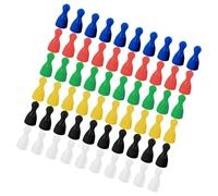 SUPVOX Jeu D'échecs Volant en Plastique Coloré 60 Pièces Accessoires de Jeu Polyvalents pour Garçon et Filles Légères et Portables pour Maison École et Voyages