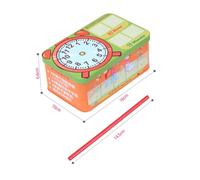 SUPVOX Jeu Éducatif Bois pour Mathématiques Ensemble de Bâtons de Calcul Blocs Alphabétiques Blocs Géométriques Numériques et Table de Formules Apprentissage Précoce pour Garçon Fille