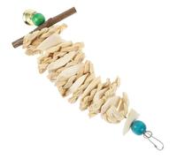 SUPVOX Jouet à Mâcher Os De Seiche Naturel pour Perroquet Suspendu 25 Cm sans Additifs Solide pour Cage Oiseaux Oiseau Joueur