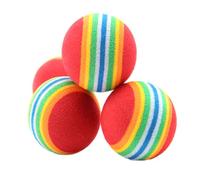 SUPVOX Jouet Balle Arc-en-Ciel Eva Léger Et, Lot de 12 Petites De 3,5 Cm, Jouets Interactifs pour Animaux De Compagnie, Entraînement Et Mastication, pour Chiens Et Chiots