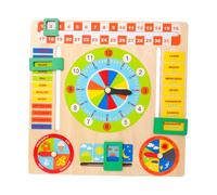 SUPVOX Jouet Horloge en Bois Cognitif pour Garçon Et Filles, Taille Moyenne, Éducatif Et Coloré, pour Apprentissage Préscolaire, Développement Reconnaissance du Temps, Jouet Éducatif D’éveil