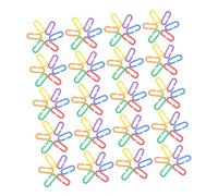 SUPVOX Jouets à Relier Clips en c Plastique 400 Pièces, Maillons Géométriques Colorés, Jouet Éducatif Suspendu pour Cage, Adapté Perroquets Et Petits Oiseaux Adultes Et Garçon Et Filles