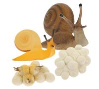 SUPVOX Jouets De Croissance Escargot Figurines Escargot Simulé Jouets De Modèle Plastique Interactif