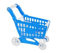 SUPVOX Jouets Mini Caddie De Panier Chariot pour Enfants Chariots Chariot De Supermarché Portable Panier D'achat pour Les Enfants à Partir De 2 Panier De Jouets Blue Plastique