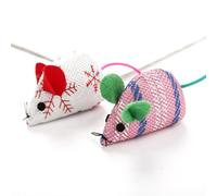 SUPVOX Jouets Souris Stimule Instincts Naturels et Favorise Le Jeu Interactif Lot de 6 en Tissu Queue Longue Couleur Aléatoire pour Chats pour Chat et Chaton
