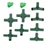 SUPVOX Kit Adaptateurs Plastique pour Connecteurs Voies Robustes avec Pinces Film Support de Structure de Jardin Installation Facile sans Outils