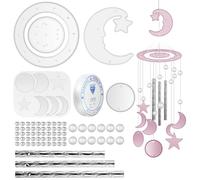 SUPVOX Kit Complet de Moules en Silicone Souple pour Carillons Éoliens Soi-même, Moules pour Loisirs Créatifs en Résine Époxy, Kit de Moulage Multifonction pour Décoration Intérieure