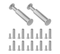 SUPVOX Kit de 12 Rivets en Acier Inoxydable pour Poignée de Couteau Cuisine, Diamètre 6mm, Installation Diy, pour Couteaux de Chef et Outils Extérieurs