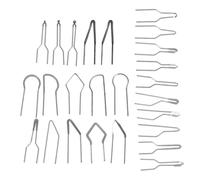 SUPVOX Kit de 25 Pointes pour Pyrogravure Bois Embouts de Rechange en Fil Métallique Haute Température pour Fer à Souder, 23 Modèles Numérotés 2 Pointes Plates N°9, Outil Précis