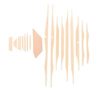 SUPVOX Kit de Bois en Épicéa Beige 17 Pièces pour Guitare Acoustique 41 Pouces, Accessoires Luthier DIY pour Modeler le Son et Renforcer la Structure