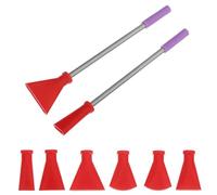 SUPVOX Kit de Buse pour Peinture Fluide en Acier Inoxydable, Rouge | Souffleur pour Pouring, Accessoires Polyvalents et Résistants, Contrôle Précis, Usage Maison et Studio