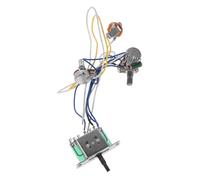 SUPVOX Kit de Câblage pour Guitare Électrique avec Sélecteur Positions Potentiomètre Haute Précision et Jack Cuivre Compatible Tonalité Rapide et pour Musiciens