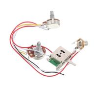 SUPVOX Kit de Faisceau de Câblage pour Guitare Électrique St avec Commutateur Voies Jack Chromé Potentiomètres pour Performance Professionnelle et Pratique