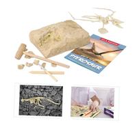 SUPVOX Kit de Fouille Archéologique Ptérodactyle DIY Beige pour Jeu Éducatif de Creusement de Fossiles de Dinosaure pour Développement Intellectuel