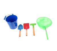 SUPVOX Kit de Jouets de Plage pour Garçon Fille avec Pelle Métallique et Filet Extensible Outils de Jardin Extérieur pour Garçons et Filles Couleurs Aléatoires Couleur Couleur Aléatoire