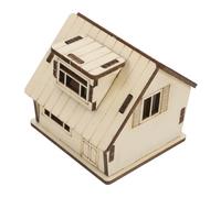 SUPVOX Kit De Maison Miniature Bois Non Fini Modèle De Maison À Bâtir pour Décoration Et Éducation Jouet DIY pour Garçon Fille Et Adultes Unique