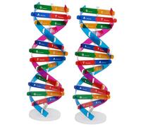 SUPVOX Kit De Modèle Moléculaire Adn 2 Pièces Grand Brin Hélice Kit De Biologie Scientifique Jouets Scientifiques pour Enfants Kit De Modèle Adn Moléculaire Éducatif pour