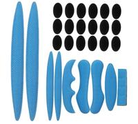 SUPVOX Kit de Rembourrage pour Casque, Coussinets en Mousse Bleus | Mousse Haute Densité, Design Amovible, Élasticité Souple, Ajustement Diy, pour Casque Intégral