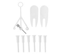 SUPVOX Kit de Remplacement 9 Pcs pour Ballon de Yoga et Exercice 1 Embout Gonflable 2 Extracteurs D’Air 6 Bouchons Universels Accessoires Étanches pour Ballon Pilates Gym Basket