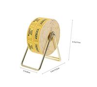 SUPVOX Kit Distributeur de Billets Tombola avec Tickets Jaunes Perforés et Support Simple pour Événements Fête Carnaval Loterie Participation Facile