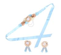 SUPVOX Kit Écharpe De Maternité Pour Shower Ceinture Ventrale à Fleurs Ensemble De Corsage Pour Et Futur Papa