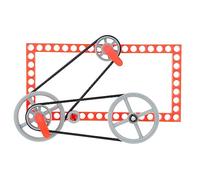 SUPVOX Kit Éducatif DIY Garçon Fille Jeu de Roues Dentées et Poulies Sécurisé Modèle Rotation Scientifique pour Activités Manuelles Garçon Fille Matériel Pédagogique pour Apprentissage