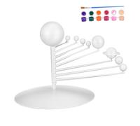 SUPVOX Kit ModèLe SystèMe Solaire À Assembler pour Enfants Et Adultes Maquette PlanéTaire ÉDucative avec PlanèTes en Abs Projet Scientifique Et DéCoration De Bureau