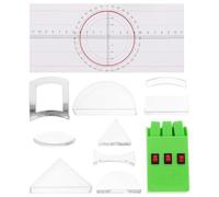 SUPVOX Kit Scientifique D'expériences Optiques Lentilles Convexes, Miroir Concave et Prismes pour Apprentissage Physique et Optique, Matériel Pédagogique Compact pour Classe