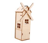 SUPVOX Kit Solaire à Assembler pour Garçon Fille Moulin à Vent Bois Non Scientifique Éducatif et Décoration Chambre Projet Expérimental Sûr