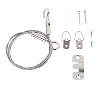 SUPVOX Kit Suspendre pour Tableaux Fil de Cadre Photo en Acier Inoxydable Argenté, Réglable, pour Exposition D’art et Projet DIY