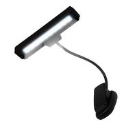 SUPVOX Lampe de Lecture LED à Pince pour Pupitre Musical Rechargeable USB 10 LED Mât Réglable Protection Oculaire Éclairage Portable pour Piano et Guitare Lampe D’Étude