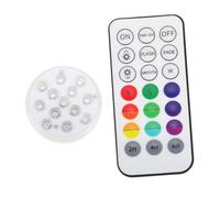 SUPVOX Lampes LED Submersibles Télécommandées pour Piscine 13 Lumières Étanches Design Magnétique Ambiance Aquatique pour Aquariums et Décorations Extérieures