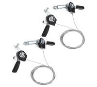 SUPVOX Levier de Vitesse en Aluminium Séparé 2 Pièces pour Vélo 18/21 Vitesses Manette de Changement de Vitesse Métal Accessoire Vélo Compatible VTT et Route Pièces Détachées