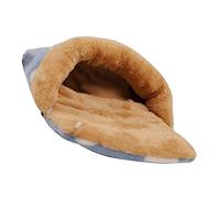 SUPVOX Lit Chaud pour Hamster Et Cochon D’Inde en Coton Doux, Taille m Bleue, Niche De Couchage Isolante pour Petit Rongeur, Maison D’Hiver Cosy pour Lapin, Chinchilla Et Furet