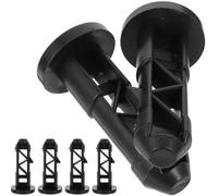 SUPVOX Loquets en Plastique Universels pour Poubelle Extérieure, 6 Pièces Charnières, Accessoires pour Couvercles de Poubelles de Jardin et d'Assainissement