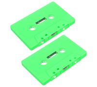 SUPVOX Lot 2 Boîtiers de Cassette Audio Rétro Vert Clair, Rangement Compact Système d'Ouverture Rapide, Étui Multifonction pour Bureau et Maison