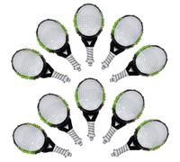 SUPVOX Lot De 10 Ballons De Tennis Géants Roses Pour Fête D'Anniversaire De Bébé Décorations De Tennis À Thème Avec Balles De Tennis Décorations De Tennis En Aluminium Blanc