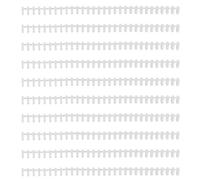 SUPVOX Lot de 10 Bandes de Reliure en Spirale 30 Trous, Plastique Blanc, Compatibles A4 B5, pour Classeurs à Anneaux, Découpe Personnalisée, Accessoires de Fourniture de Bureau,