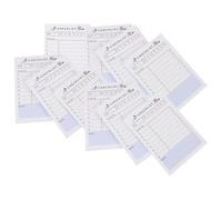 SUPVOX Lot de 10 Blocs-notes Hebdomadaires Portables pour Étudiants, Carnets de Notes Pratiques Format Moyen, Papier pour Planification Scolaire et Organisation Quotidienne