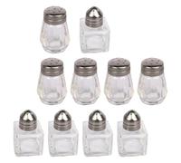 SUPVOX Lot de 10 Bouteilles à Condiments en Verre Transparent, Pot à Épices Portable pour Barbecue, Rangement la Cuisine Pratique, Contenant à Assaisonnement Ménager, Cuisine et Maison